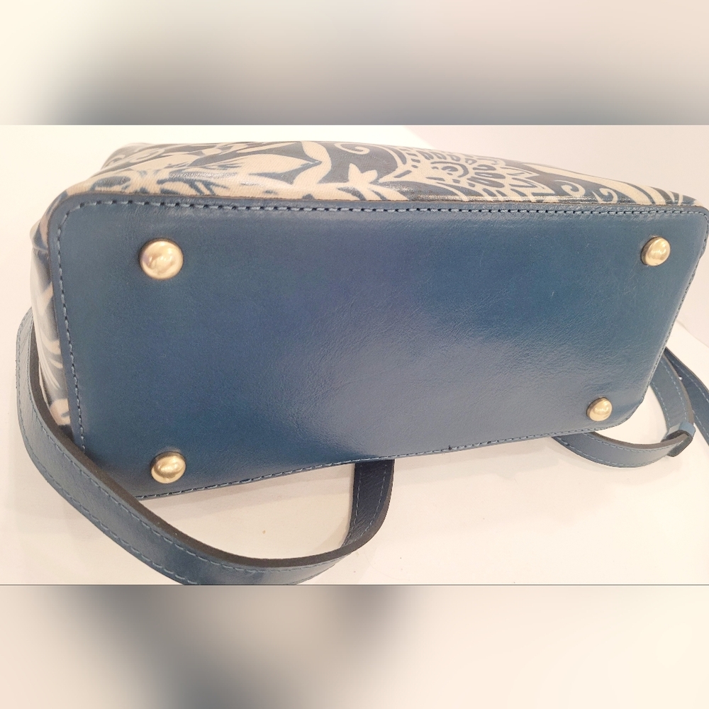 Patricia Nash Greek Floral Empoli Satchel - Picture 6 of 8